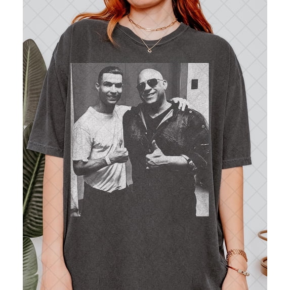 Toretto Cristiano Ronaldo Graphic Tee Black White Photo Streetwear ...