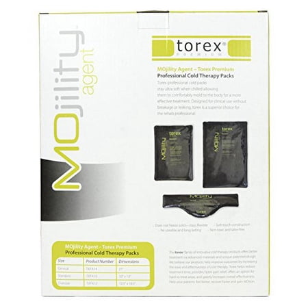 Torex TXFA12 - Cold Therapy Flat Pack Black Oversized - 12.5" x 18.5" (2 Pack)