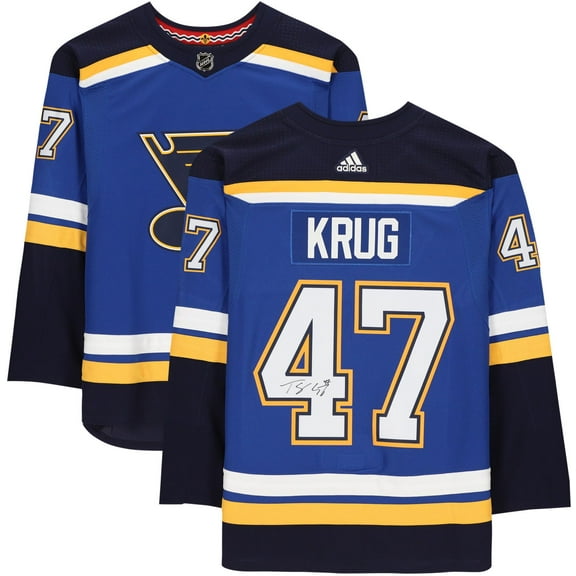 Torey Krug St. Louis Blues Autographed Blue Adidas Authentic Jersey - Fanatics Authentic Certified