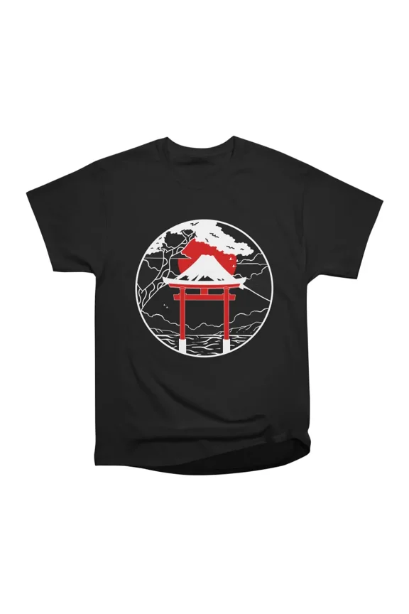 Tori Gate Over Mt Fuji T-Shirt Tee Gift For Him Merch For Her Apparel For Friend