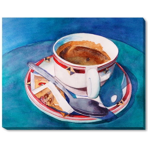 Tori Home Cafe Con Leche by Lynne Atwood Painting Print on Wrapped Canvas