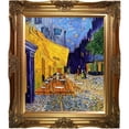 thumbnail image 1 of Tori Home Cafe Terrace at Night by Vincent Van Gogh Framed Oil Painting Print on Canvas, 1 of 5