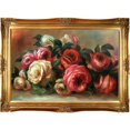 thumbnail image 1 of Tori Home Discarded Roses by Pierre-Auguste Renoir Framed Painting Print, 1 of 4
