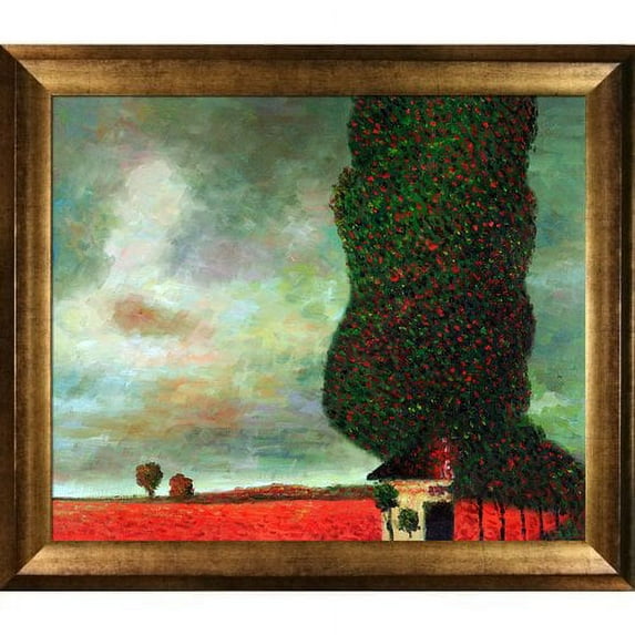 Tori Home High Poplar by Gustav Klimt Framed Painting