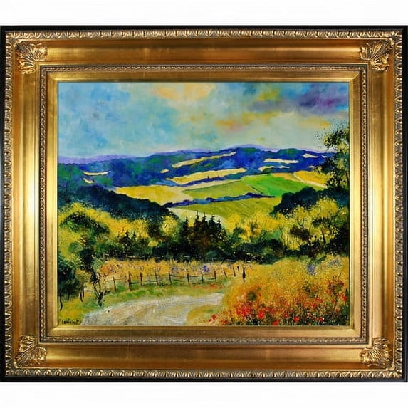 Tori Home Ledent - Summer Landscape Houyet Framed Painting Print