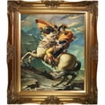 thumbnail image 1 of Tori Home 'Napoleon Crossing the Alps, 1801' by Jacques Louis David Framed Painting, 1 of 5