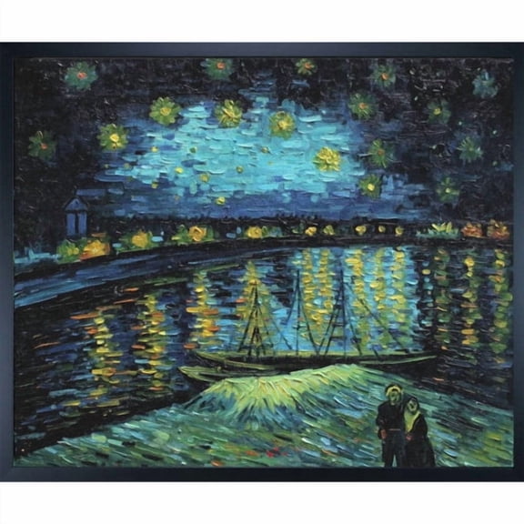 Tori Home Starry Night Over the Rhone by Vincent Van Gogh Framed Painting Print