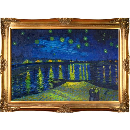 Tori Home 'Starry Night Over the Rhone' by Vincent Van Gogh Framed Painting