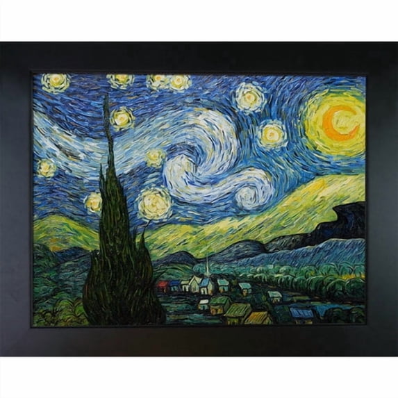 Tori Home Starry Night by Vincent Van Gogh Framed Painting