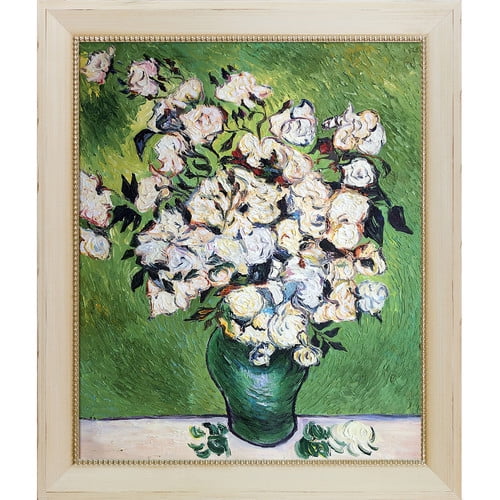 Tori Home 'Vase with Roses' by Vincent Van Gogh Framed Painting Print