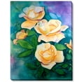 thumbnail image 1 of Tori Home Yellow Roses by Lynne Atwood Painting Print on Wrapped Canvas, 1 of 3