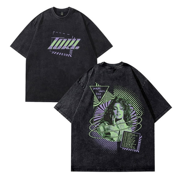 Tori Kelly Merch TORI. TRIPPY T-shirts Women Men Cotton Wash Clothes Trend Casual Short Sleeve Top