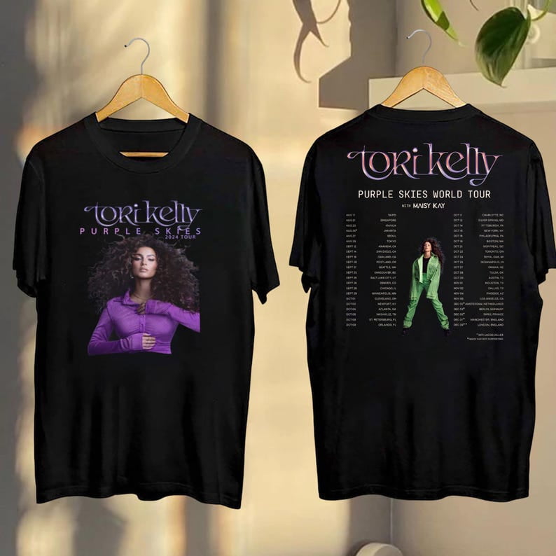 Tori Kelly Purple Skies Tour 2024 T-Shirt, Tori Kelly 2024 Concert