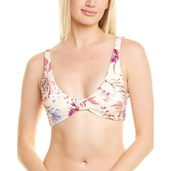 Tori Praver Swimwear womens Tori Praver Kaye Scoop Neck Top, XS, White