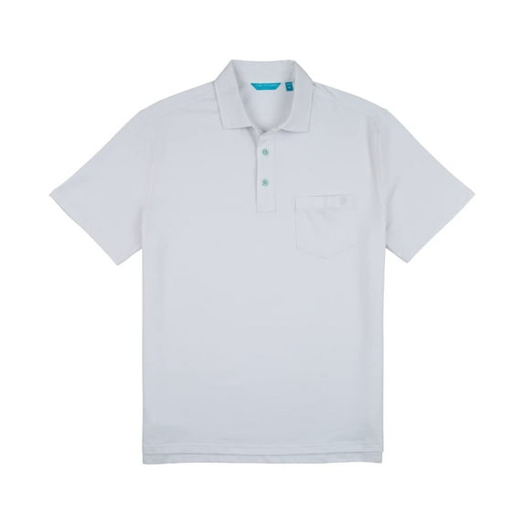 Tori Richard Men's Passport Short Sleeve Polo Golf Shirt (White, XX-Large)
