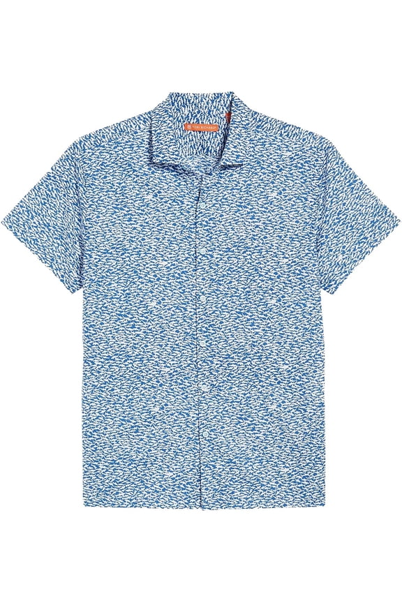 Shark Tank Marina Small Button Down Short Sleeve Hawaiian Shirt