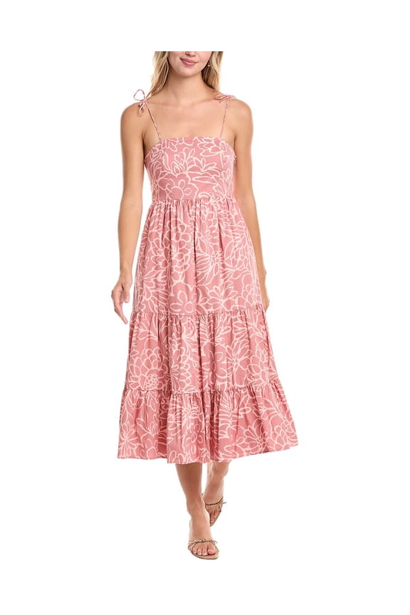 womens Chase The Sun Lilith Maxi Dress, 6, Pink