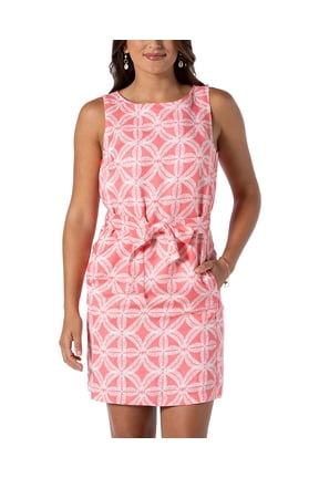 womens Jude Shift Dress, 4, Red