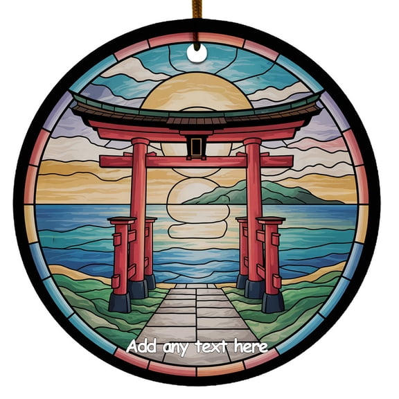 Torii Gate Japan Ornament  Personalized Ornament for Travel Memories, Trip Of The Year Gift for Couples, Families or Friends Christmas 2025