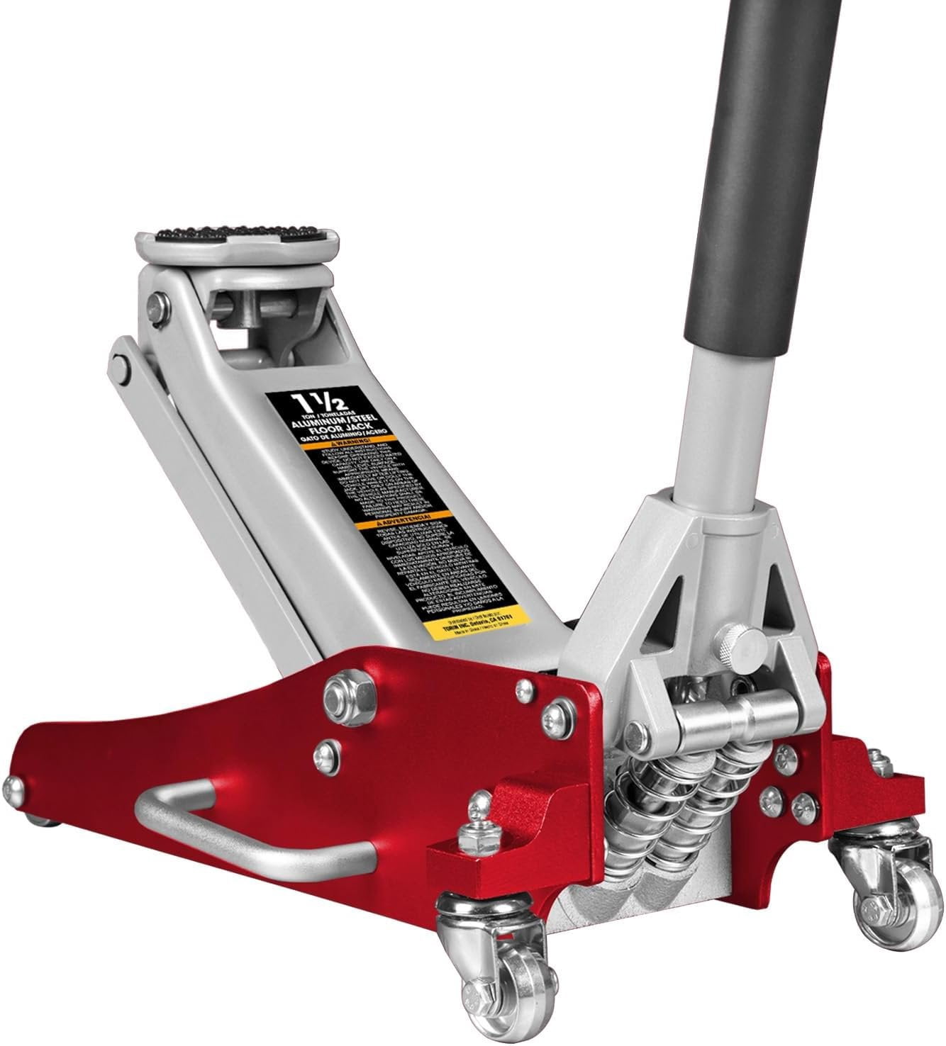 Torin 2.5 Ton Low Profile /Steel Racing Floor Jack with Dual Quick Lift ...