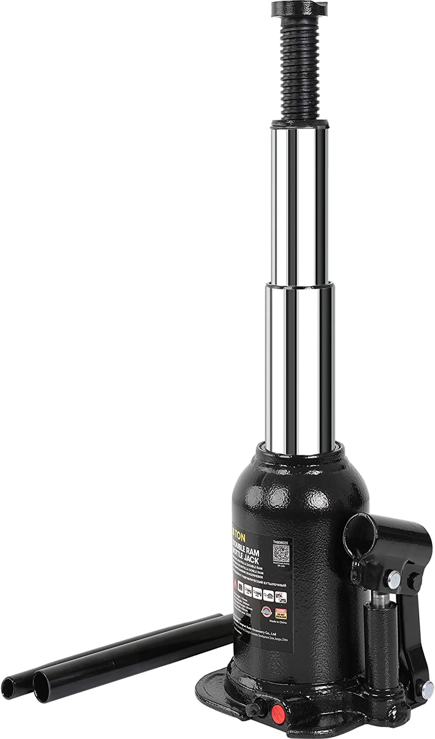 Torin 8 Ton Bottle Jack Double Ram Welded Hydraulic Car Lift Jack for