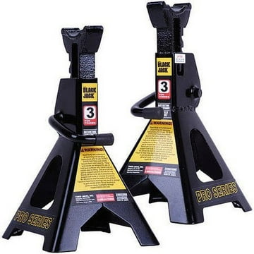 Torin Black Jack 3 Ton Jack Stands, Black, T43002W