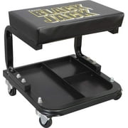 Torin Black Jack DTR6100W Padded Rolling Creeper Seat with Tool Tray, Black, 4 Wheels