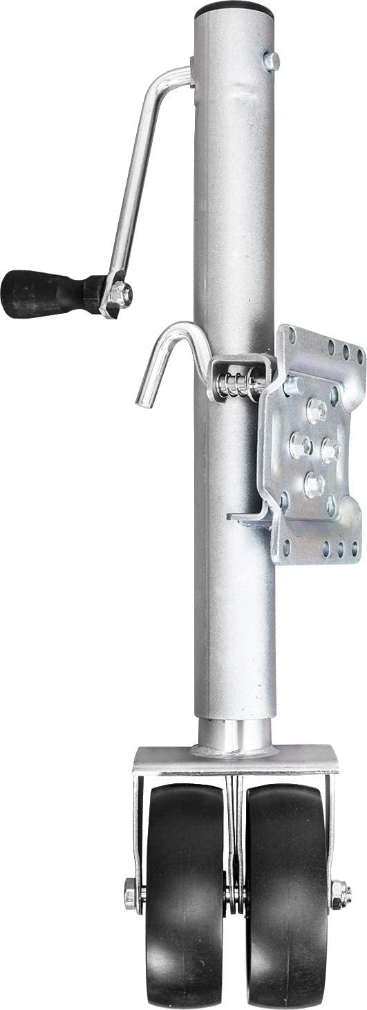 Torin Boat Trailer Jack 6" Dual Wheel SwingBack Bolton Steel Trailer