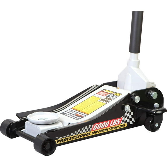 Torin DT83505W Hydraulic Low Profile Steel Racing Floor Jack with Quick Lift Pump, 3 Ton (6,000 lb) Capacity
