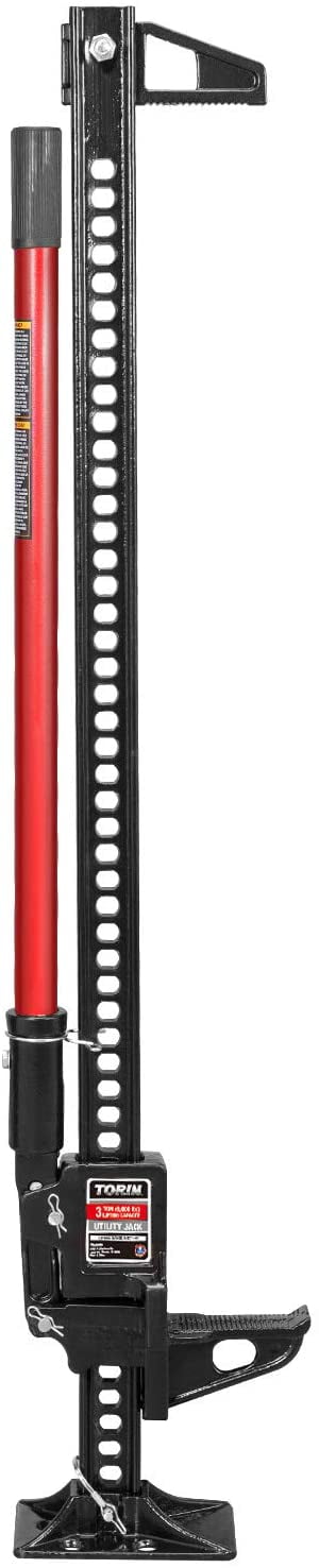 Torin DTR6501BB 48" Ratcheting off road Utility Farm Jack, 3 Ton (6,000 lb) Capacity