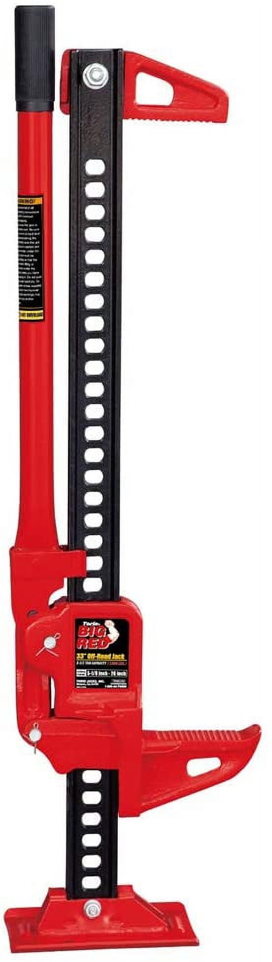 Torin DTRA8335 33" Ratcheting Off Road Utility Farm Jack, 3 Ton (6,000 lb) Capacity, Black