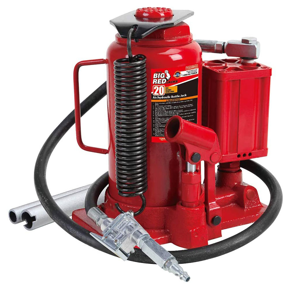 BIG RED 20 Ton Pneumatic Air Hydraulic Bottle Jack With Manual Pump – TA92006