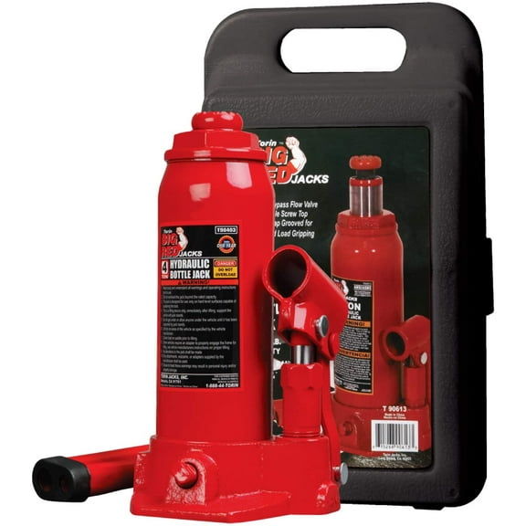 Torin Jacks DT90413 Hydraulic Bottle Jack with Carrying Case, 4 Ton (8000 lb) Capacity