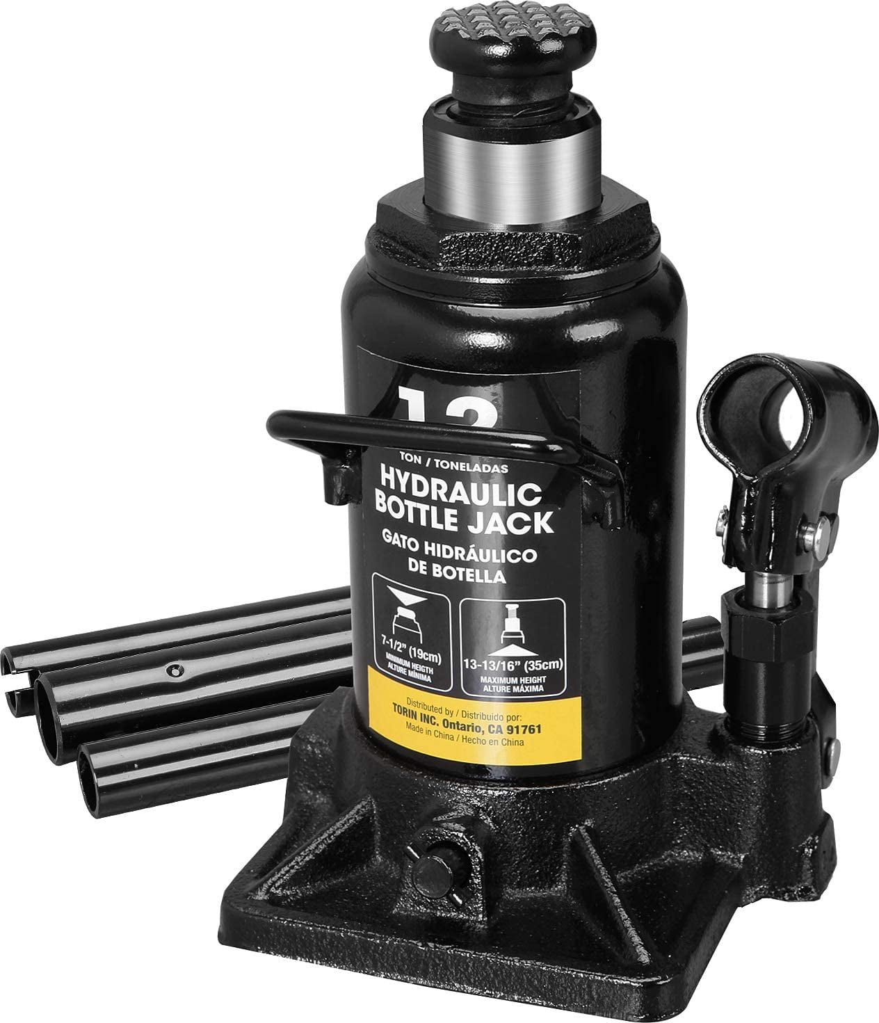 Torin Jacks DT91207AB Hydraulic Stubby Bottle Jack