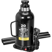 Torin Jacks DT92003BB Hydraulic Welded Bottle Jack, 20 Ton 40000 lb Capacity, Black