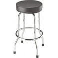 thumbnail image 1 of Torin Swivel Bar Stool: Padded Garage/Shop Seat with Chrome Plated Legs, Black, 28.74" Tall, 18.5" Diameter, 1 of 10