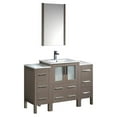 thumbnail image 1 of Torino 48"Gray Oak Bathroom Vanity & 2 Side Cabinets / Integrated Sink, 1 of 6