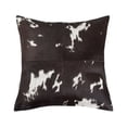 thumbnail image 1 of Torino Cowhide Pillow 12x20 Chocolate Natural 1 Piece Decorative Pillow, 1 of 2