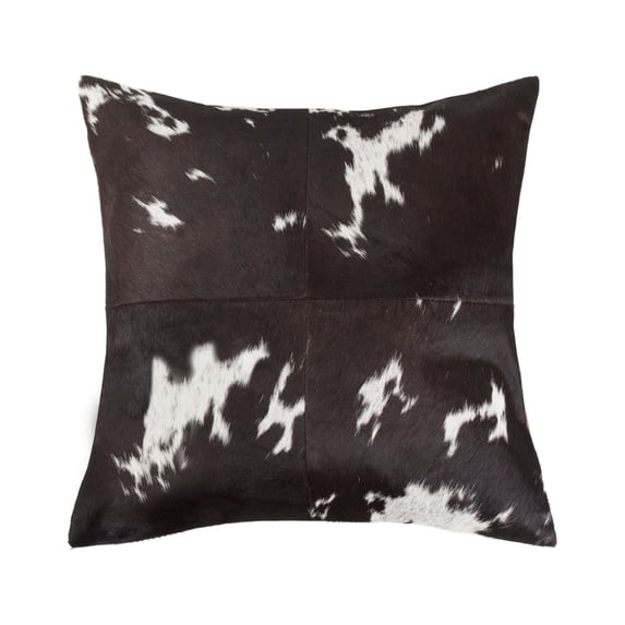 Torino Cowhide Pillow 12x20 Chocolate Natural 1 Piece Decorative Pillow