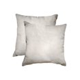 thumbnail image 1 of Natural Torino Geneva Cowhide Pillow | 2-Pack | Off-white | 18"x18", 1 of 1