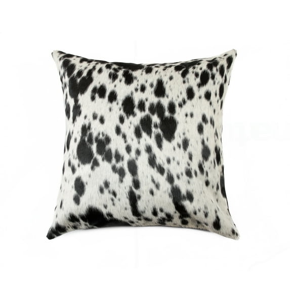 Torino Cowhide Pillow Black and White 12x20 Natural 1 Piece