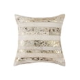 thumbnail image 1 of Natural Torino Madrid Cowhide Pillow | Natural & gold | 18"x18", 1 of 5