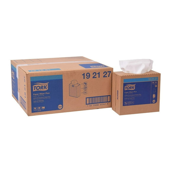 Tork 192127 Wiper Plus 100 Sheets Per Case Paper Towels with Pop Up Box (8 Pack)