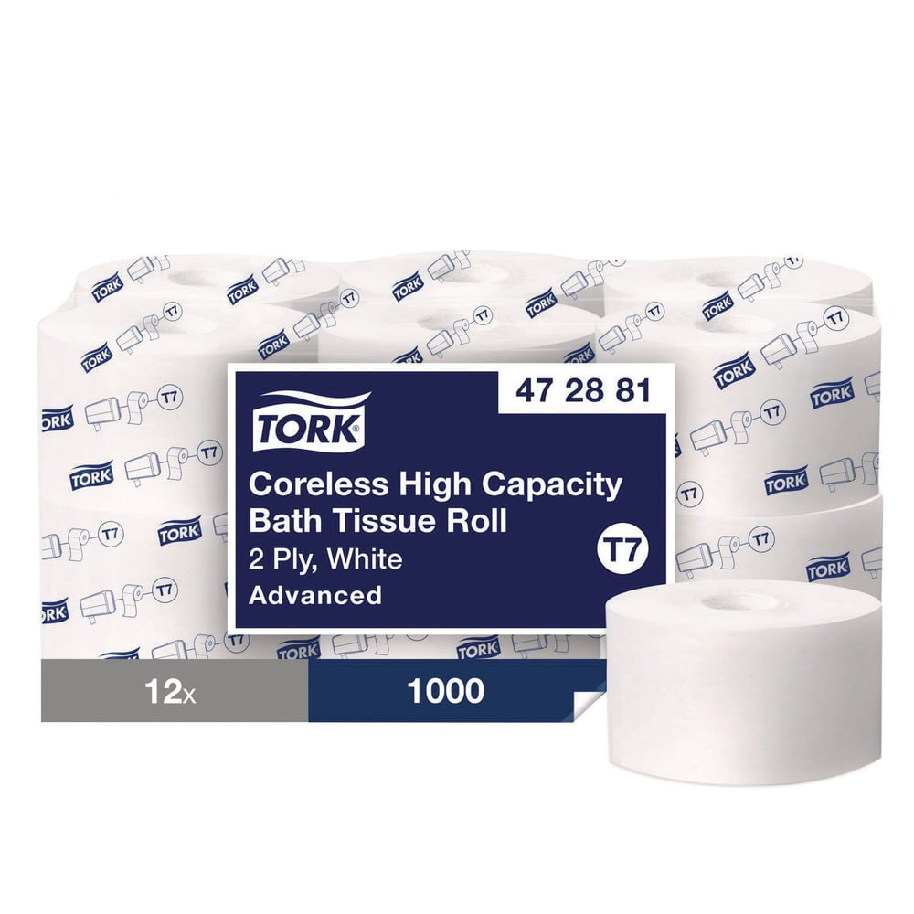2-Ply Advanced Coreless High Capacity Bath Tissue - White (12 Rolls/Carton)