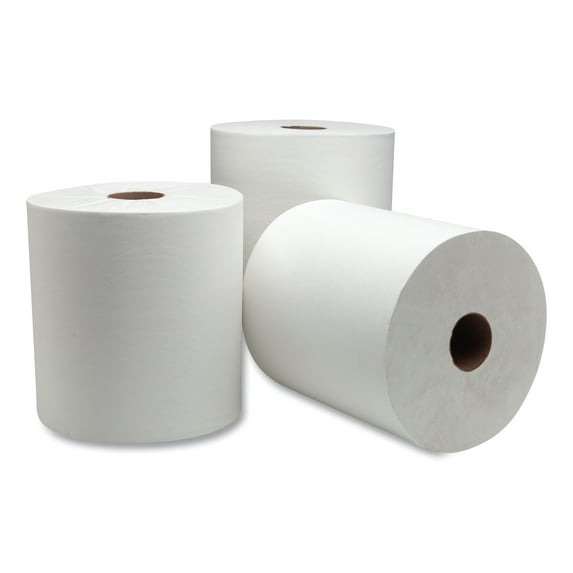 Tork Advanced Hard wound Roll Towel, 7.88" x 1000 ft, White, 6 Rolls/Carton