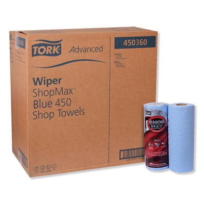 Advanced ShopMax Wiper 450, 11 x 9.4, Blue, 60/Roll, 30 Rolls/Carton Advanced ShopMax Wiper 450, 11 x 9.4, Blue, 60/Roll, 30 Rolls/Carton