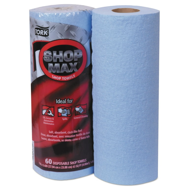 Advanced ShopMax Wiper 450, 11 x 9.4, Blue, 60/Roll, 30 Rolls/Carton Advanced ShopMax Wiper 450, 11 x 9.4, Blue, 60/Roll, 30 Rolls/Carton