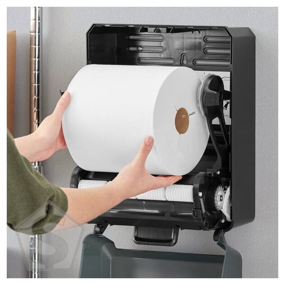 Tork Advanced White 1-Ply Notched Paper Towel Roll H80, 800 Feet / Roll - 6/Case