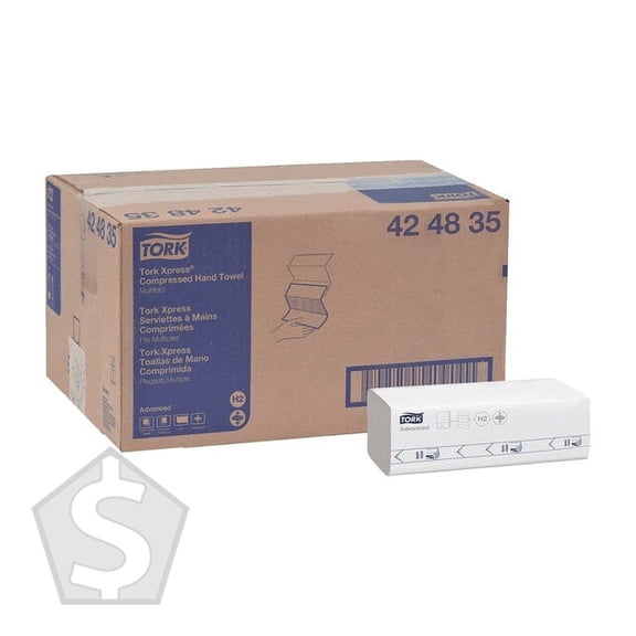 Tork Advanced Xpress White Compressed Multi-Fold Paper Towel H2 - 4,000/Case