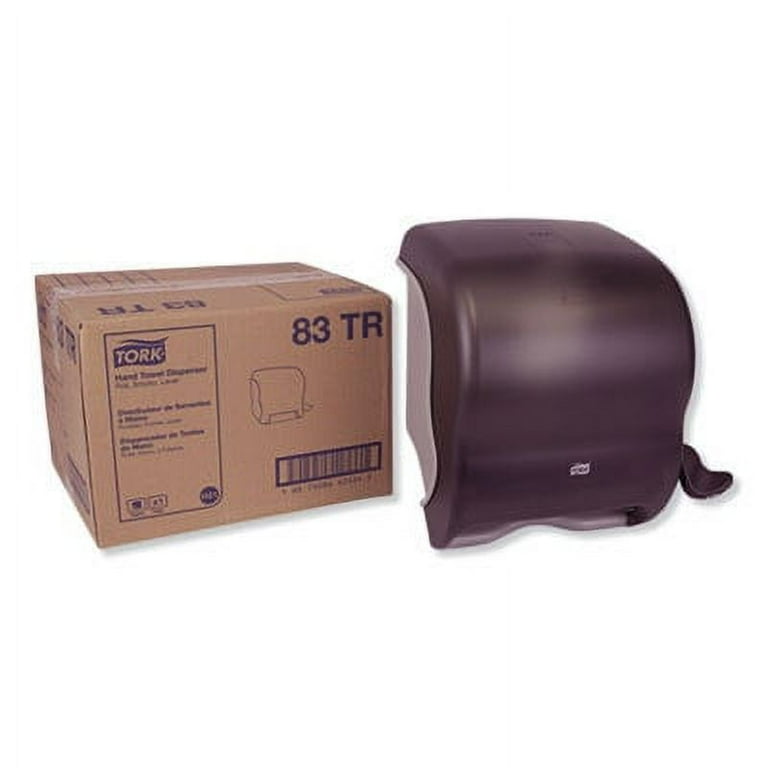 Compact Hand Towel Roll Dispenser, 12.49 x 8.6 x 12.82, Smoke Compact Hand Towel Roll Dispenser, 12.49 x 8.6 x 12.82, Smoke
